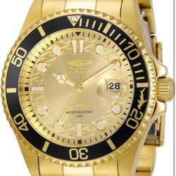 Brand New Invicta Pro Diver 30025 – Gold/Blue Quartz – 43 mm w/ Box