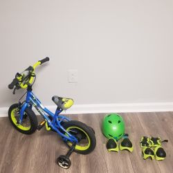 Kid Bike W/ Safety Gear