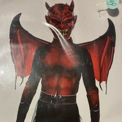 Kids Devil Costume Sizes Large And Small