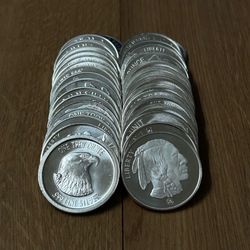 1 oz 999.fine silver rounds