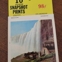 Vintage Snapshot Prints of  Niagara Falls, Canada