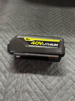 Ryobi 40v lithium battery 5ah w/ charger.