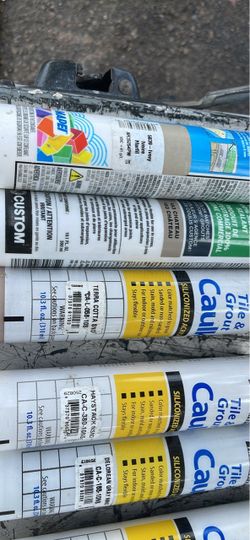 Lot of Caulk and Sealant Tubes