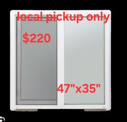➿️ MILGARD Sliding White Vinyl Window with Low-E Argon & Screen Meets 47"X35"