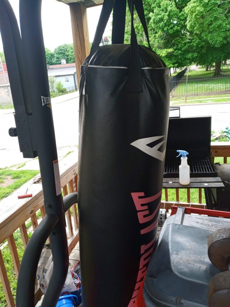 200 Lb Everlast Heavy Big With Stand And Speed Bag