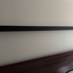 Black Wall Shelf 6' (72")