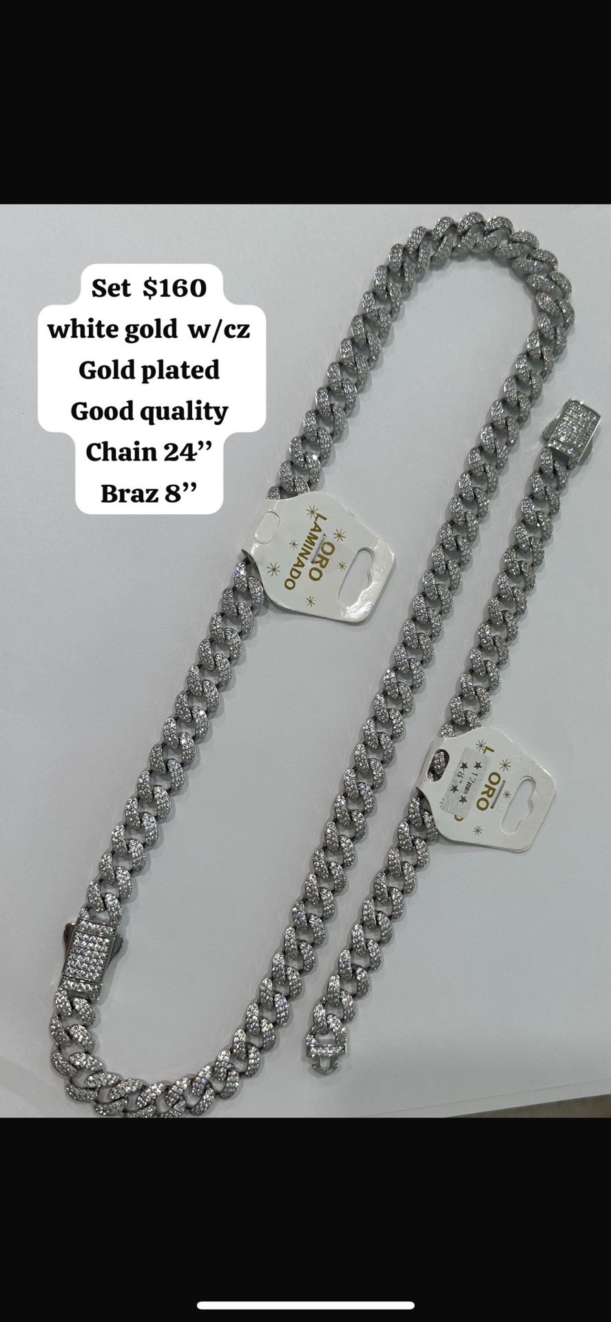 Gold Plated Chain And Bracelet