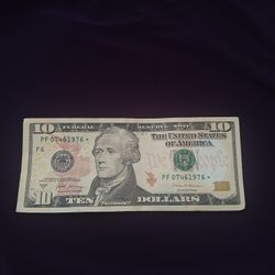 $10.00 STAR NOTE