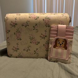 Lady And The Tramp Loungefly Crossbody Bag With Matching Wallet
