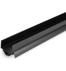 BARZEN Aluminum U Shaped Door Bottom Sweep with Drip Cap - Under Door Seal for Exterior Doors - Screw On Weather Stripping Door Seal - Weatherstrip Bo