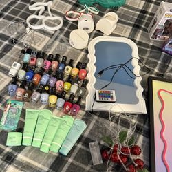 Assorted Nail Polish And Accessories