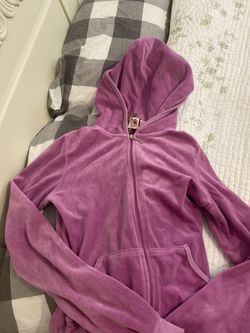 Juicy Couture Orchid Purple/Pink Velour Jacket size Small, gorgeous $128+ originally cut tag