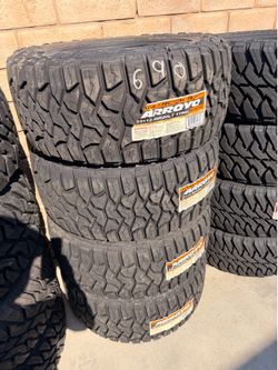 33x12.50r20 Arroyo tires nuevas con 50,000 millas de garantía las 4