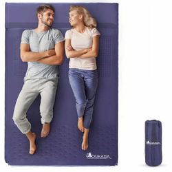 New Sleeping-Pad Foam Self-Inflating Camping-Mat for Backpacking Double Self Inflating Sleeping Pad Camping Mattress Camping Pad 2 Person with Pillow 