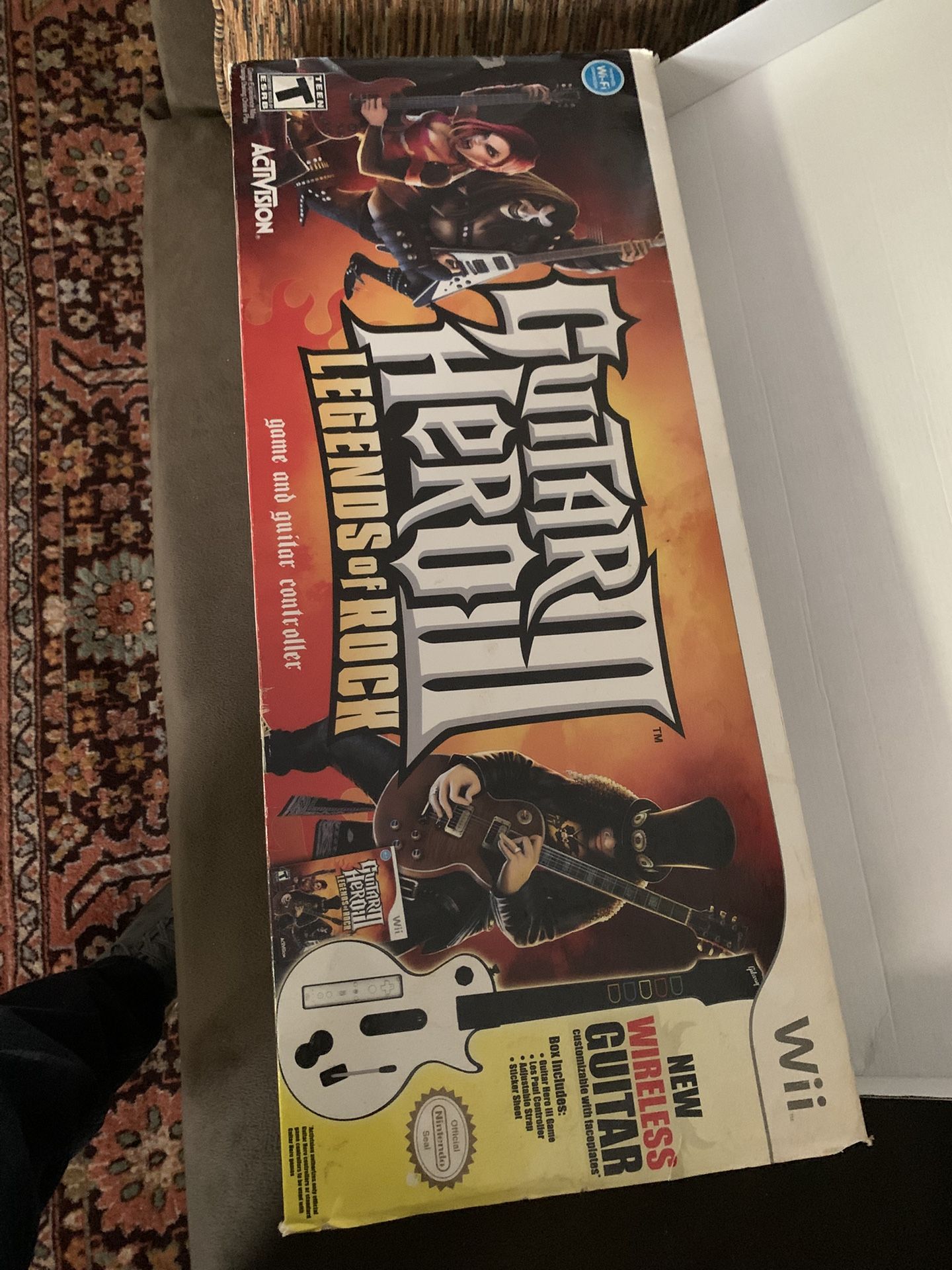 Wii Guitar Hero III Controller With Game