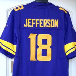 SMALL / XL + XXL - VIKINGS #18 JEFFERSON JERSEYS 