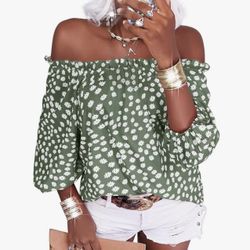 Woman’s Off The Shoulder Top