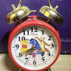 Disney - Double Bell Alarm Clock - Eeyore, Tigger, Piglet & Pooh - Disney