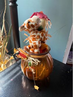 Giraffe in pumpkin 🐇🎃 #halloween #autumn #giraffe
