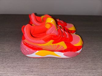 Toddler sneakers puma shoes, pink, 8c