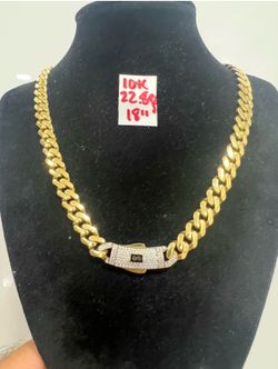 10K Yellow Gold Mónaco Chain  22.8Gr 18 Inches Long
