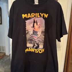 Vintage Y2K Marilyn Manson Tee Size 2 XL