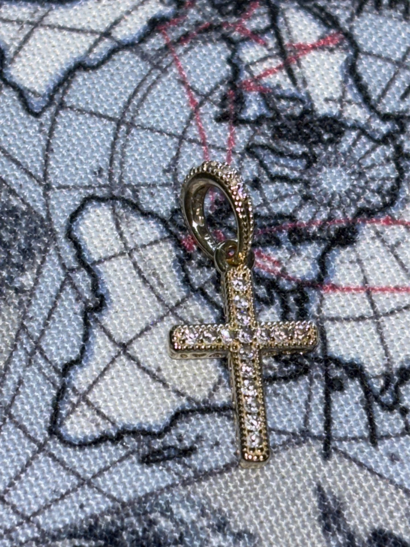 14k Pandora Cross Charm 