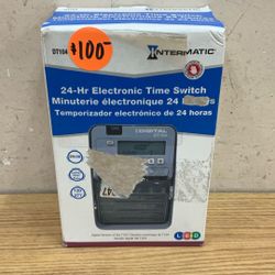 INTERMATIC DT104 24-HR ELECTRONIC TIME SWITCH.