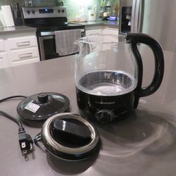 Glass Kettle With Temperature Dial