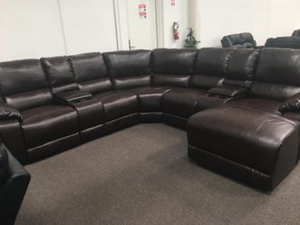Sectional recliner sofa set