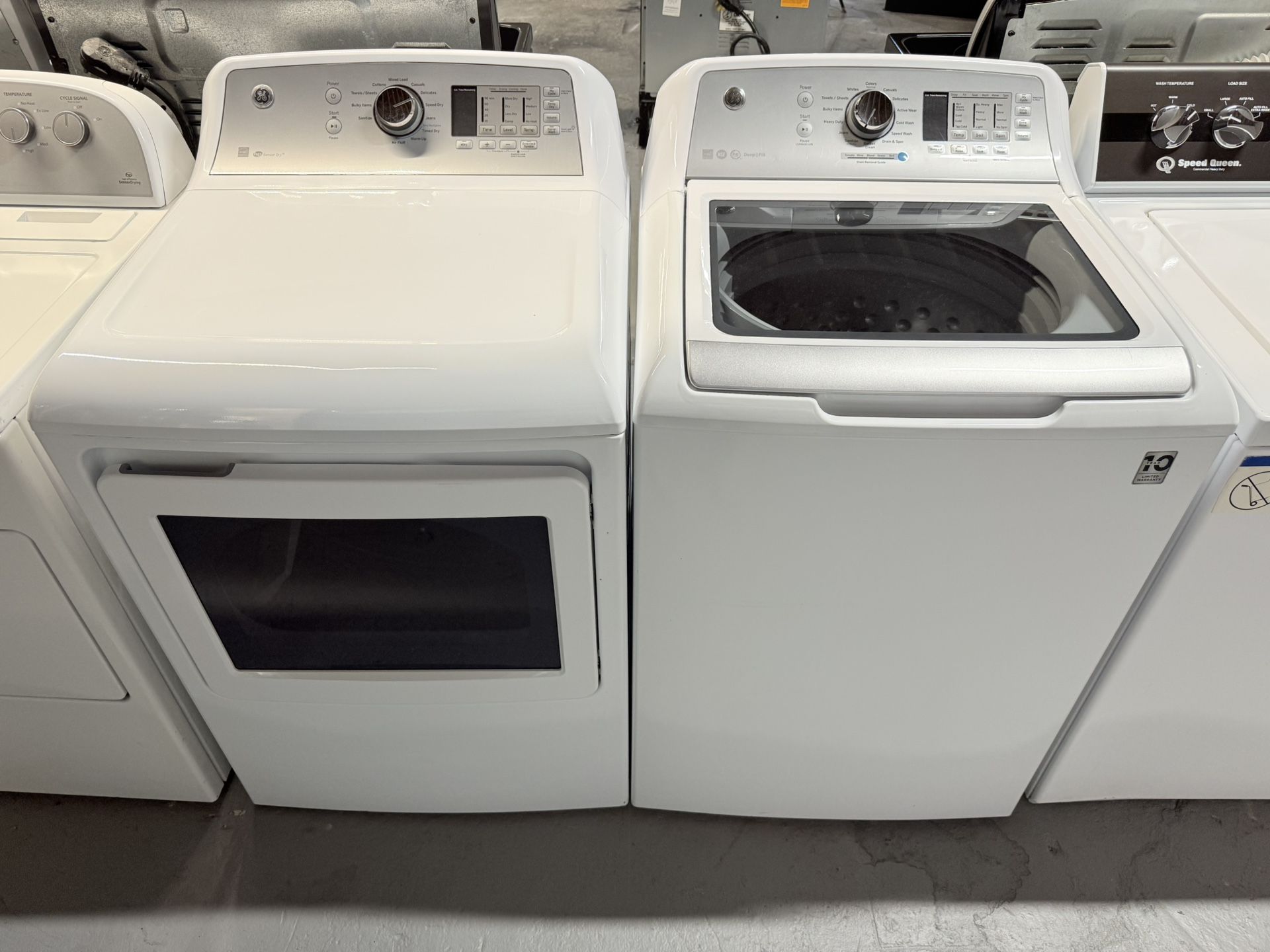 GE WASHER AND DRYER ELECTRIC COMBO ALL CLEAN 60 DAY WARRANTY
