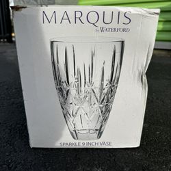 Marquis by Waterford Crystal Sparkle 9" Vase New In Box