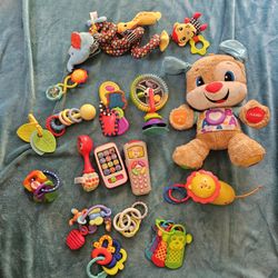 Great Lot Infant Toys Rattles Fisher Price