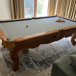 Pool Table with Dining Conversion Top