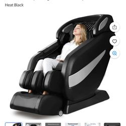 UGears Full Body Massage Chair Zero Gravity Shiatsu SL Track Heat Black