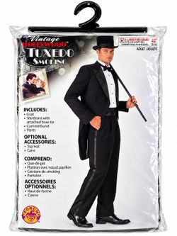 Vintage Hollywood Tuxedo Halloween Costume Adult XL