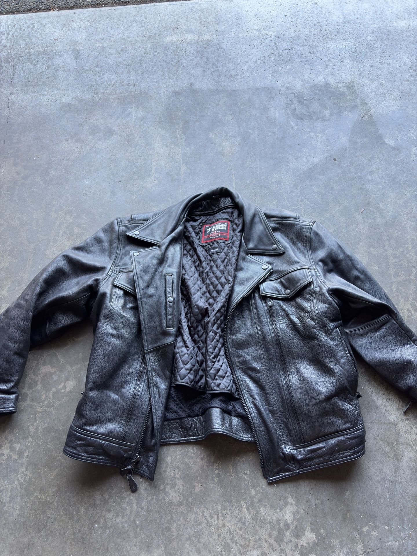 First Manufacturing Mastermind Leather Jacket 2XL