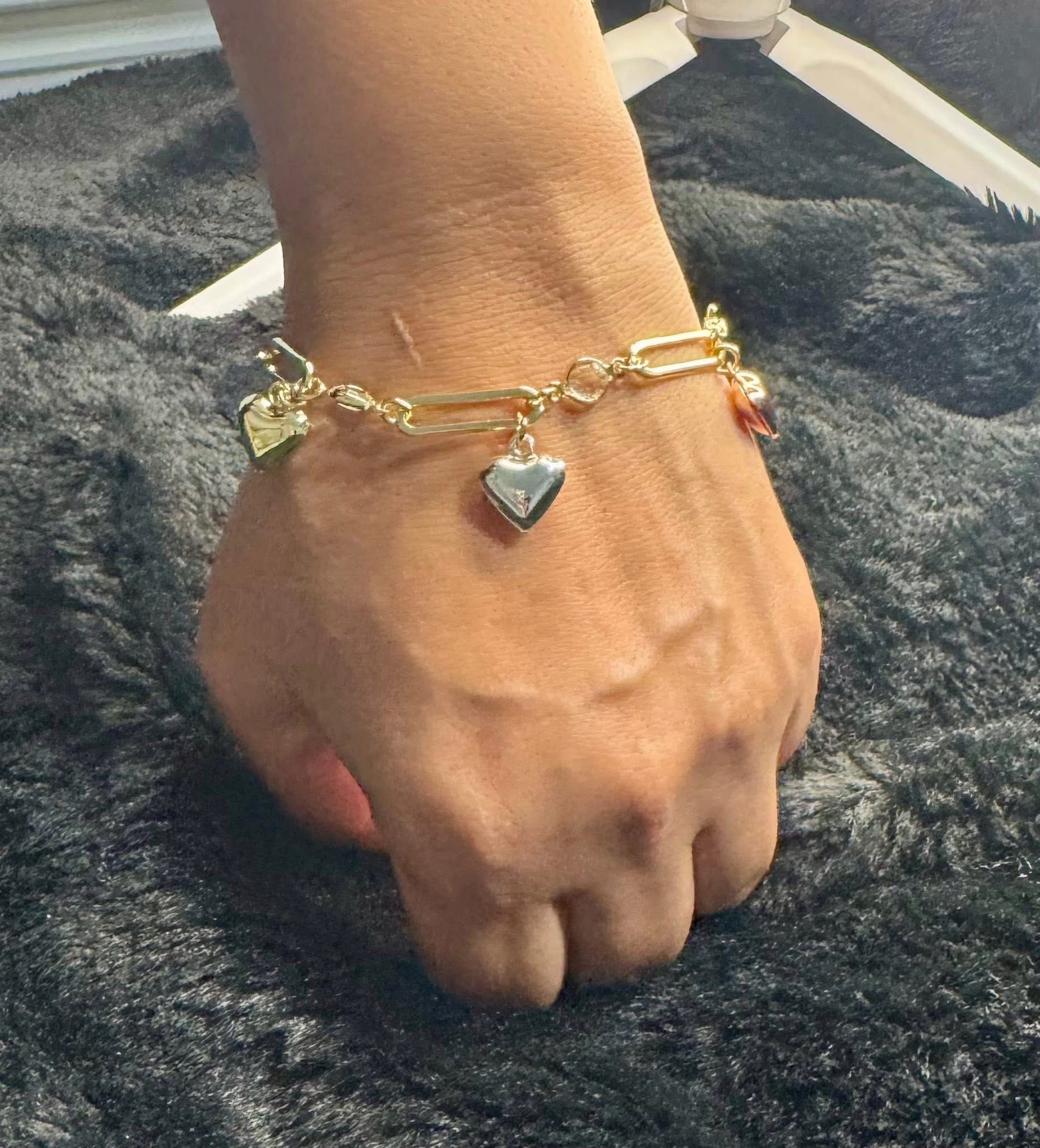 Women's Laminated Gold Bracelet