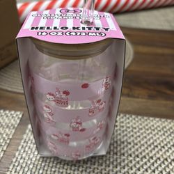 Hello Kitty Glass Cup