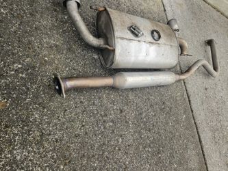 Subaru BRZ 2014 Stock Exhaust Muffler & Mid-pipe