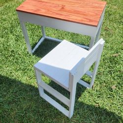 Handmade Desk For Kids With Compartment For Books, Laptop.
