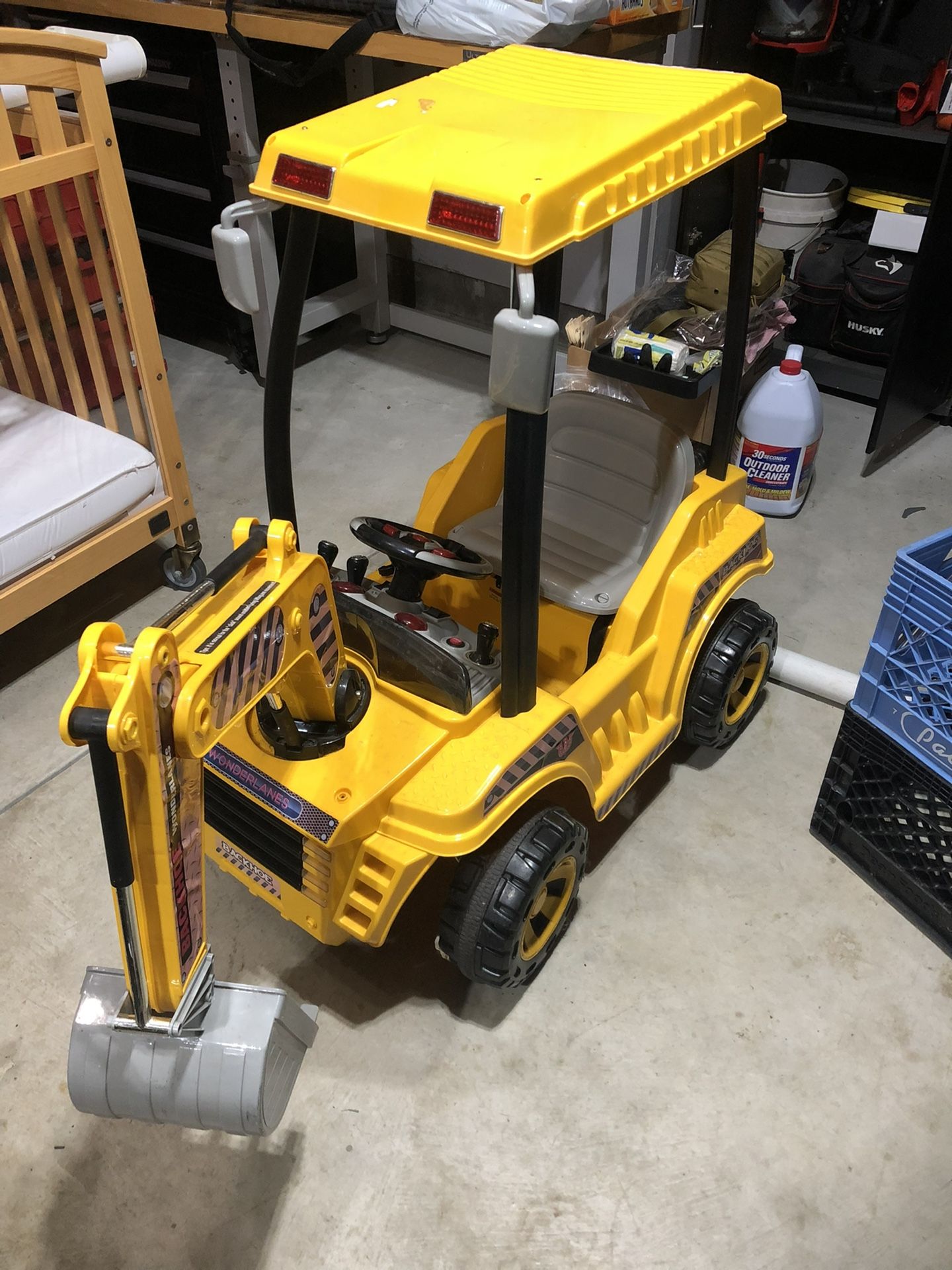 Kids Ride On Battery Operated Backhoe 