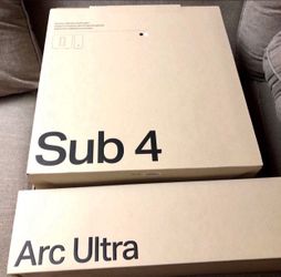 Brand New Sealed Includes Warranty!  Sonos Arc Ultra (black) + Sonos Sub4 (black)