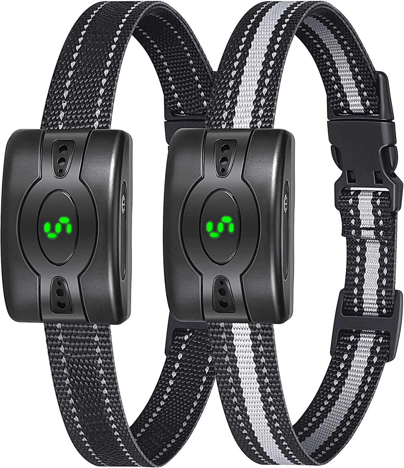 2 Pack Rechargeable Dog Bark Collar