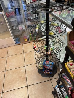 Commercial Display Shelf 4 Tear Rotating 