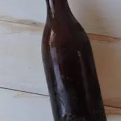Amber Straight Side Coke Bottle