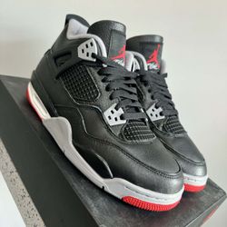 Jordan Reimagined Bred 4s Sz 7y Or 8.5 Women 