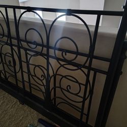 Queen Black Metal Bed Frame