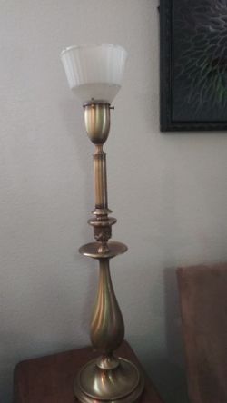Solid brass lamp