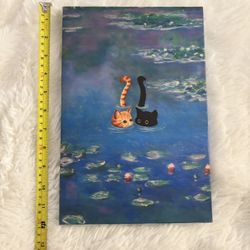 Black Cat Orange Cat Framed Art